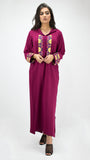 djellaba-fushia-roseindien-ocaftan-broderie-jellabamoderne-2020-chic-prestige-glamour-classe