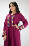 djellaba-fushia-roseindien-ocaftan-broderie-jellabamoderne-2020-chic-prestige-glamour-classe