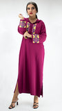 djellaba-fushia-roseindien-ocaftan-broderie-jellabamoderne-2020-chic-prestige-glamour-classe