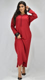 djellaba-jellaba-caftan-rouge-vif-ocaftan-jellaba moderne-2021-chic-prestige-glamour-classe