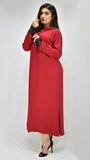 djellaba-jellaba-caftan-rouge-vif-ocaftan-jellaba moderne-2021-chic-prestige-glamour-classe