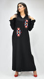 djellaba-jellaba-noir-enligne-caftan-broderie-motifgeometrique-jellabamoderne-chic-prestige-glamour-classe