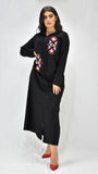 djellaba-jellaba-noir-enligne-caftan-broderie-motifgeometrique-jellabamoderne-chic-prestige-glamour-classe