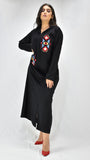 djellaba-jellaba-noir-enligne-caftan-broderie-motifgeometrique-jellabamoderne-chic-prestige-glamour-classe