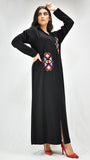 djellaba-jellaba-noir-enligne-caftan-broderie-motifgeometrique-jellabamoderne-chic-prestige-glamour-classe