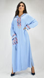 djellaba-mekhzania-jellaba-caftan-Bleu-ciel--poche-bensouda-couture-ocaftan-jellaba moderne-chic-prestige-glamour-classe