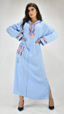 djellaba-mekhzania-jellaba-caftan-Bleu-ciel--poche-bensouda-couture-ocaftan-jellaba moderne-chic-prestige-glamour-classe