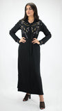 djellaba-perles-dentelle-noir-black-ocaftan-jellabamoderne-chic-prestige-glamour-classe-djellabahdour