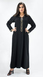 djellaba-randa-noire-noir-faitmain-handmade-black-mrema-motiftigre-motifpython-ocaftan-broderie-jellabamoderne-chic-prestige