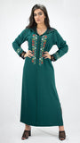 djellaba_dentelle-vert_emeraude-point_croix-ocaftan-broderie-jellaba_moderne-2020-chic-prestige-glamour-classe